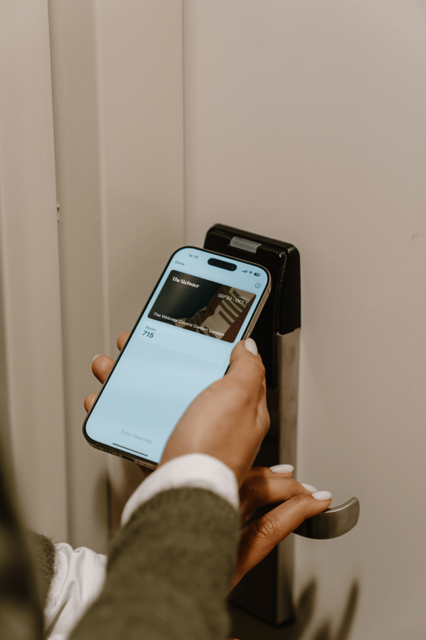 The Webster Phone Mock Apple Key Card